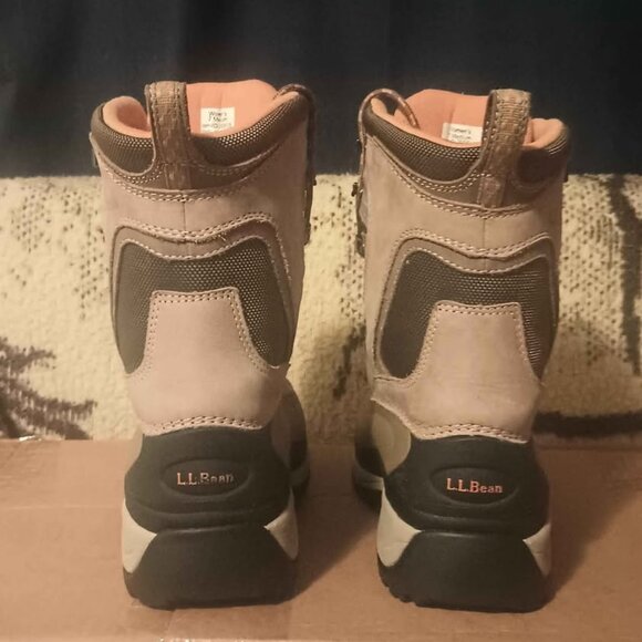 L.L.Bean Women's Wildcat Pro Primaloft Mid Calf Winter Boots Leather Brown Tek 2 - Picture 6 of 9